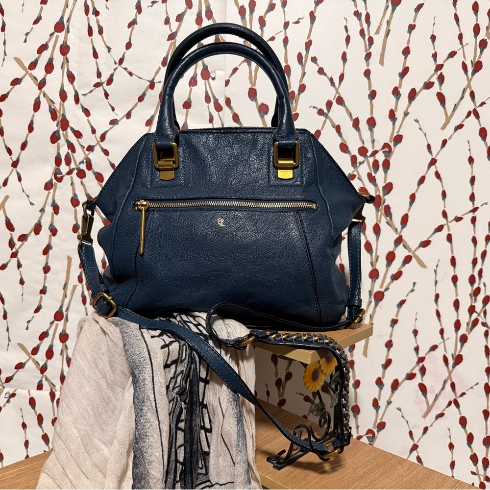 Elliott Lucca Navy Blue Shoulder Bag